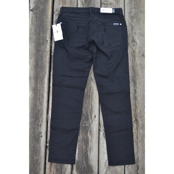 NWT 7 FOR ALL MANKIND | Black Josefina Jeans | Sz. 24 - Picture 7 of 7
